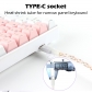 Dropshipping 3.8ft RGB Light-Emitting Type C USB Cable for Mechanical Gaming Keyboard GX16 Aviator Connector Luminous Cord
